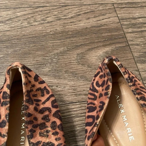 Alex Marie metallic leopard print loafers - Picture 6 of 10